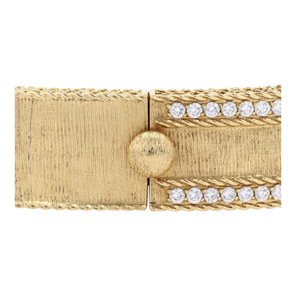 1 3/4 ctw 18K Yellow Gold Diamond Bangle Bracelet