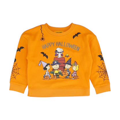 Orange Graphic Sweatshirt Pullover