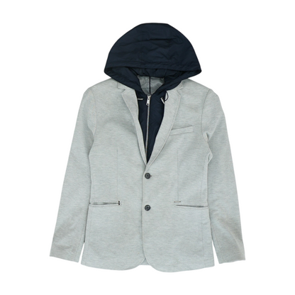 Gray Solid Blazer