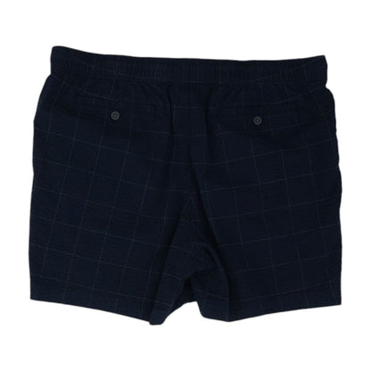 Navy Check Cargo Shorts
