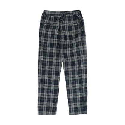 Navy Plaid Dress Pants