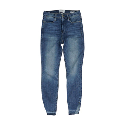 Blue High Rise Skinny Leg Jeans