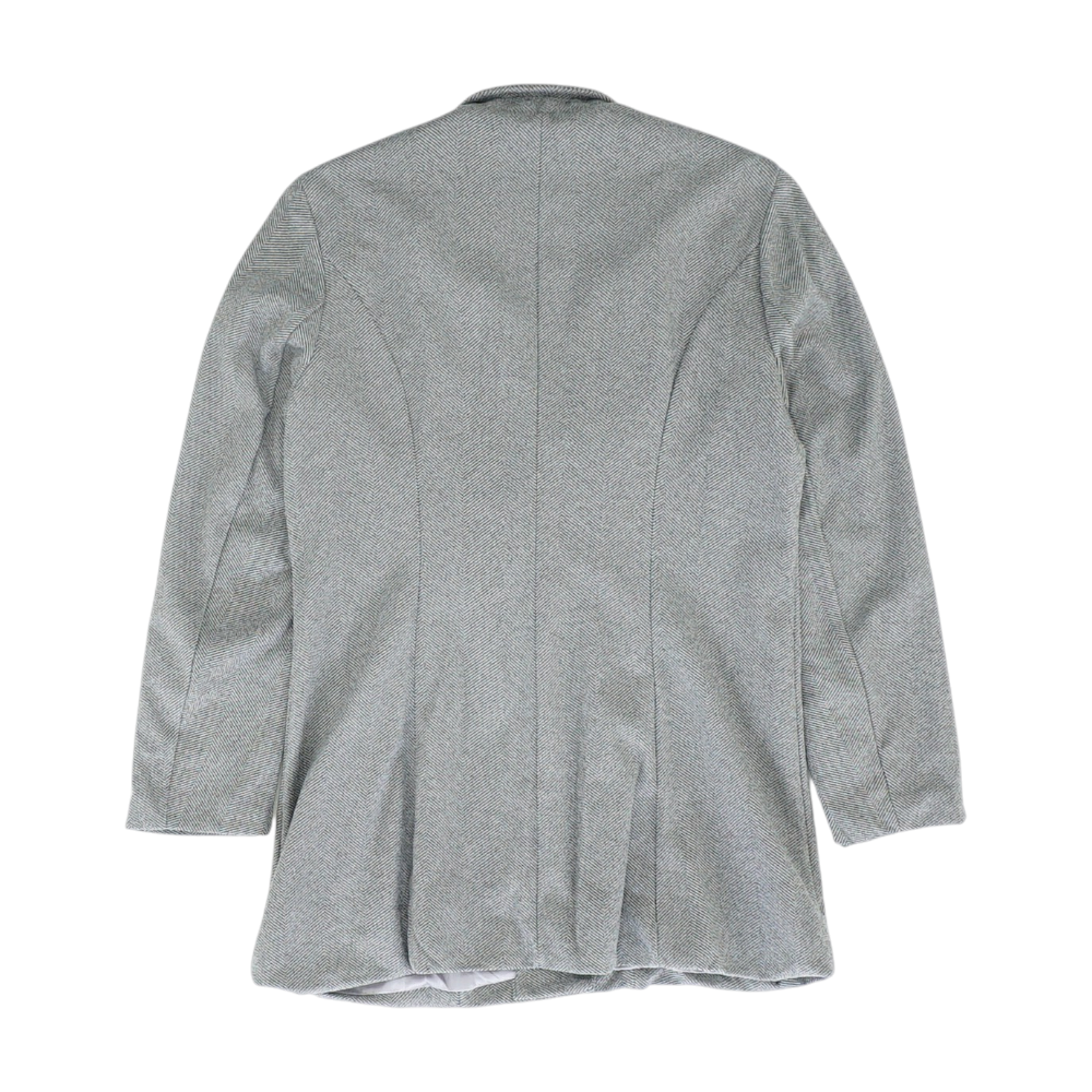 Gray Herringbone Blazer