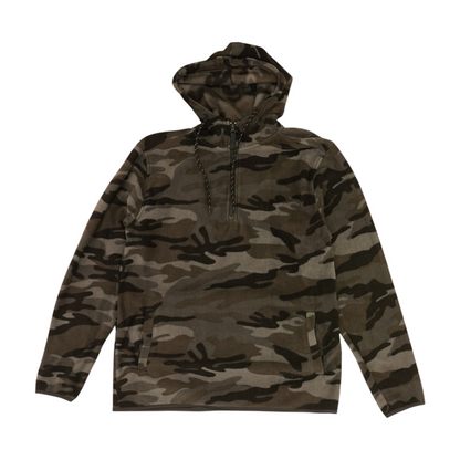 Gray Camo 1/4 Zip Pullover