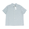 Blue Striped Short Sleeve Button Down