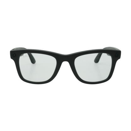 Black Wayfarer Smart Glasses