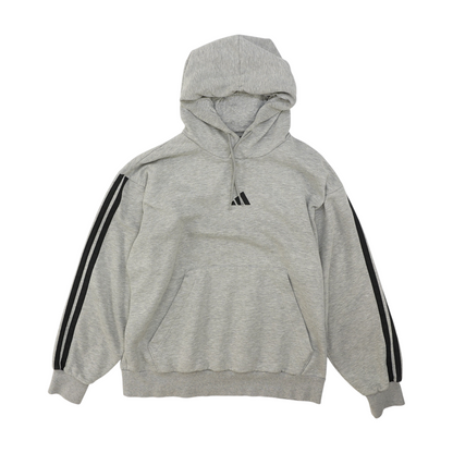 Gray Solid Hoodie Pullover