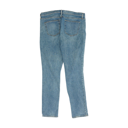 Blue Long Straight Jeans