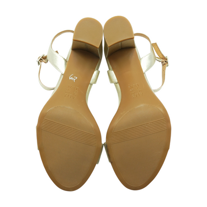 Gold Block Heels