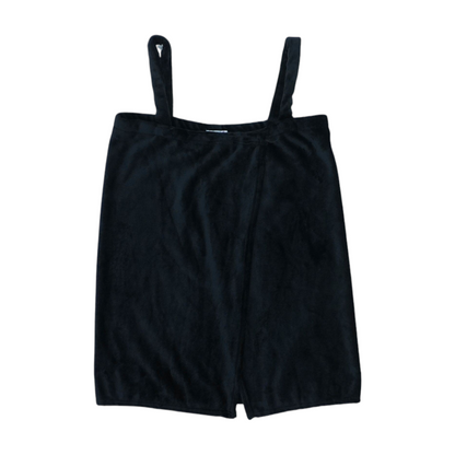 Black Solid Pajama Top