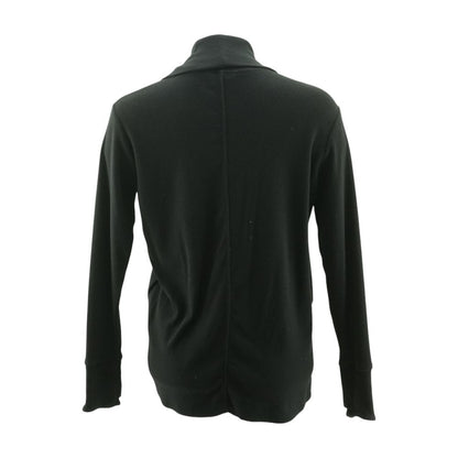 Black Solid Cardigan Sweater