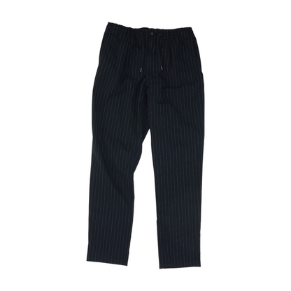 Navy Striped Slim Pants