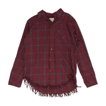 Maroon Plaid Button Down