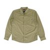 Khaki Solid Long Sleeve Button Down