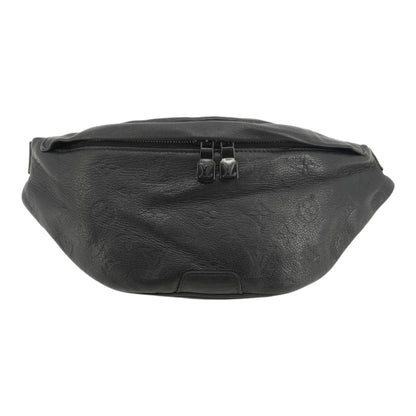 Black Discovery Bumbag PM in Monogram Shadow Leather