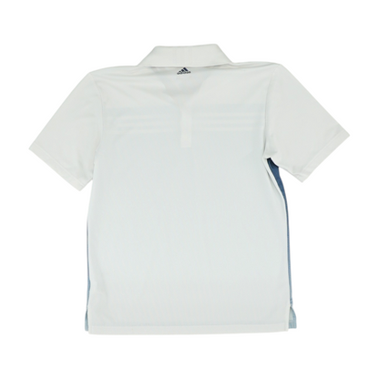 Blue Color Block Short Sleeve Polo