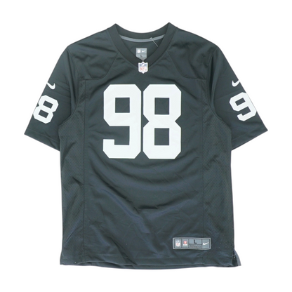 Men's Black Las Vegas Raiders Short Sleeve Jersey