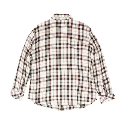 White Plaid Button Down