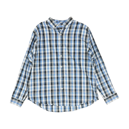 Blue Check Long Sleeve Button Down