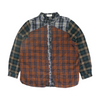 Navy Plaid Flannel Button Down