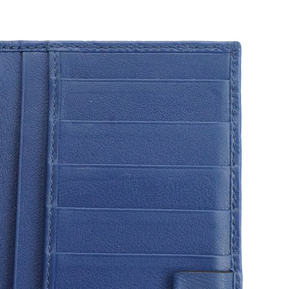 Blue Microguccissima Leather Continental Wallet