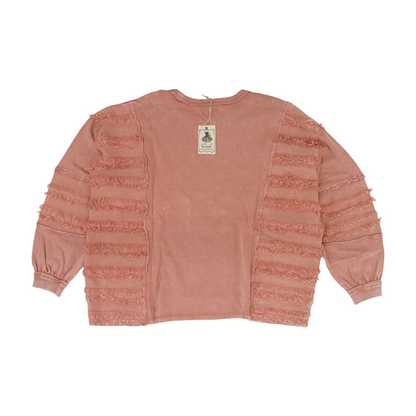 Pink Solid Sweatshirt Pullover