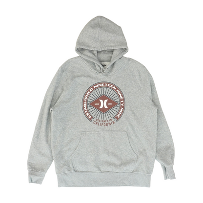 Gray Solid Hoodie Pullover