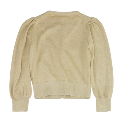 Gold Cardigan Sweater