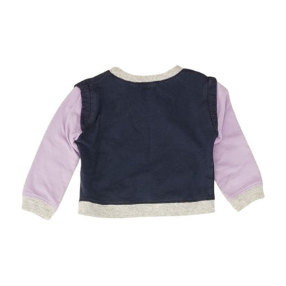 Navy Color Block Sweatshirt