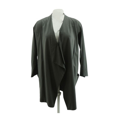 Gray Solid Cardigan Sweater