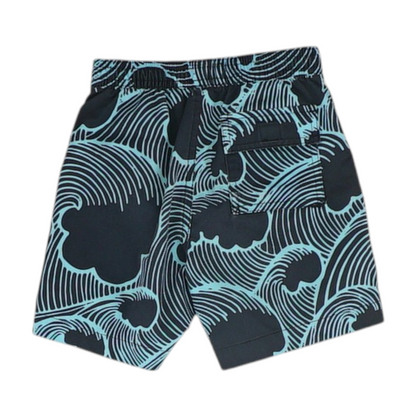 Black Print Swim Bottom