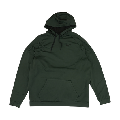 Green Solid Hoodie Pullover