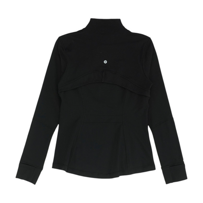 Black Solid Active Jacket