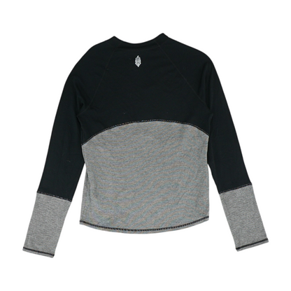 Black Color Block Blouse