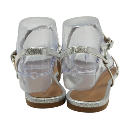 Silver Flat Sandals