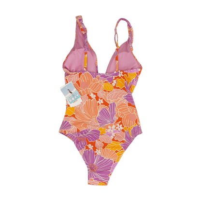 Purple Floral One-Piece