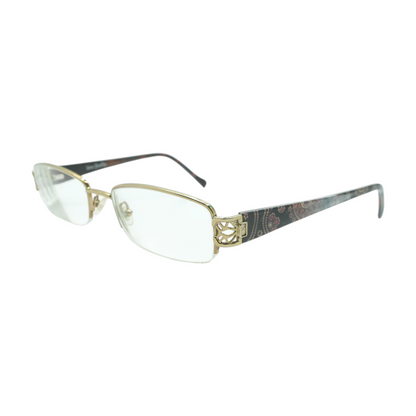 Gold Caffe Latte Rectangle Prescription Eyewear