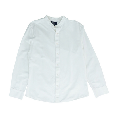Ivory Solid Long Sleeve Button Down