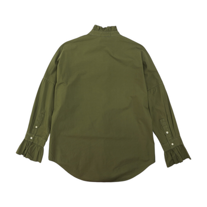 Green Button Down
