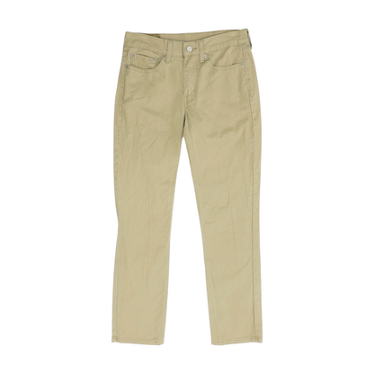 Beige Straight Pants
