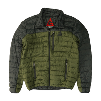 Green Color Block Jacket