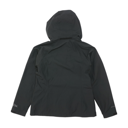 Black Solid Rain Jacket
