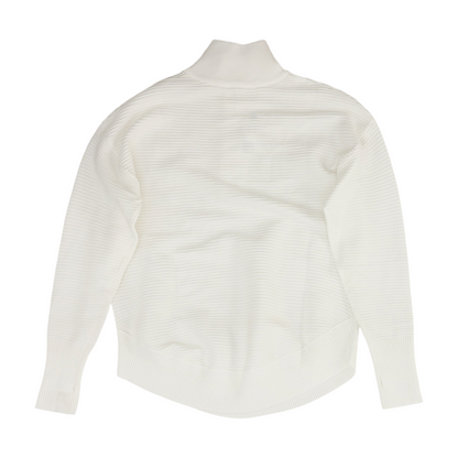 White Striped 1/4 Zip Pullover