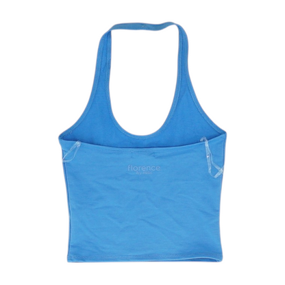 Blue Cropped Blouse