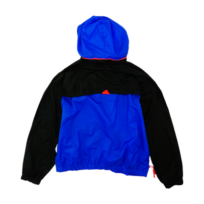 Vintage Blue Color Block Jacket