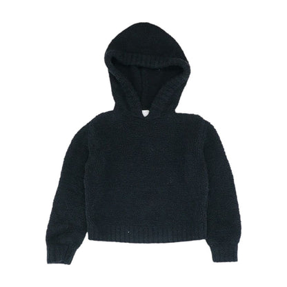 Black Solid Hoodie