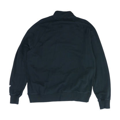 Black Solid 1/4 Zip Pullover