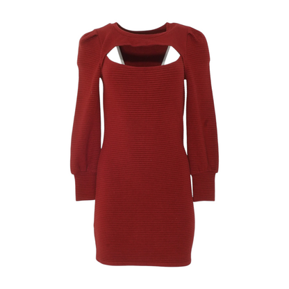 Maroon Mini Dress