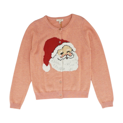 Pink Graphic Cardigan Sweater