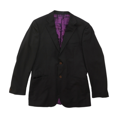 Black Long Striped Sport Coat